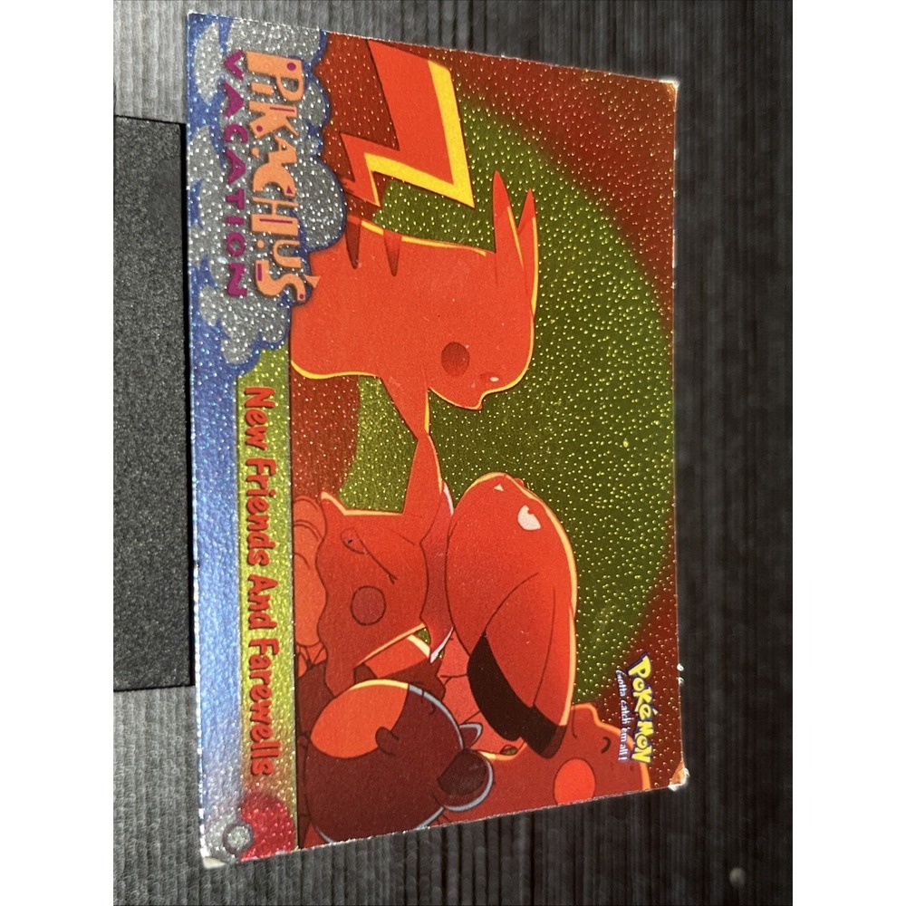 1999 Topps Pokémon Pikachu's Vacation #59 Foil – New Friends & Farewells